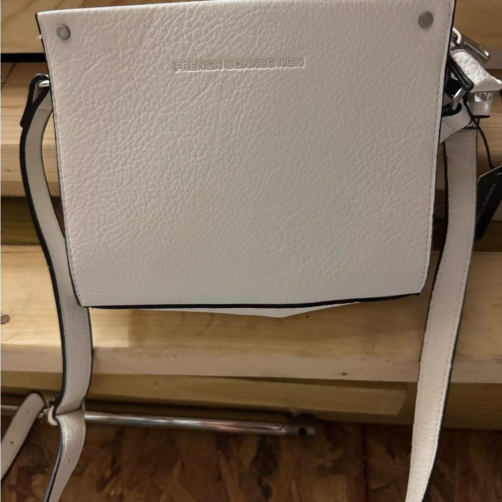 French Connection Cream Crossbody Bag